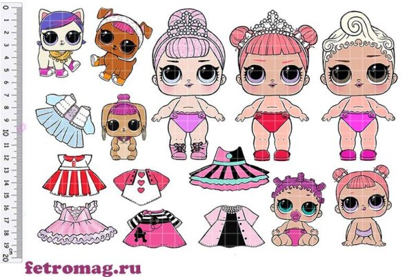 Кукла ЛОЛ из бумаги