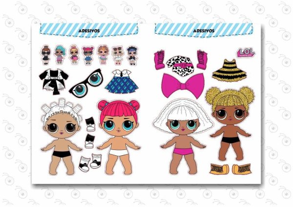 Lol бумажные куклы Лола Одевашки