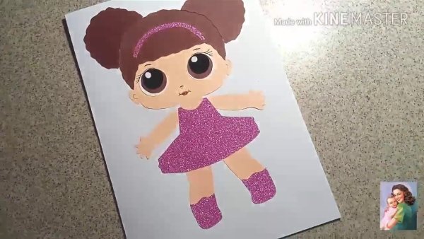 Кукла ЛОЛ из бумаги