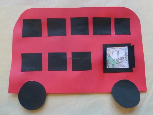 Аппликация автобус