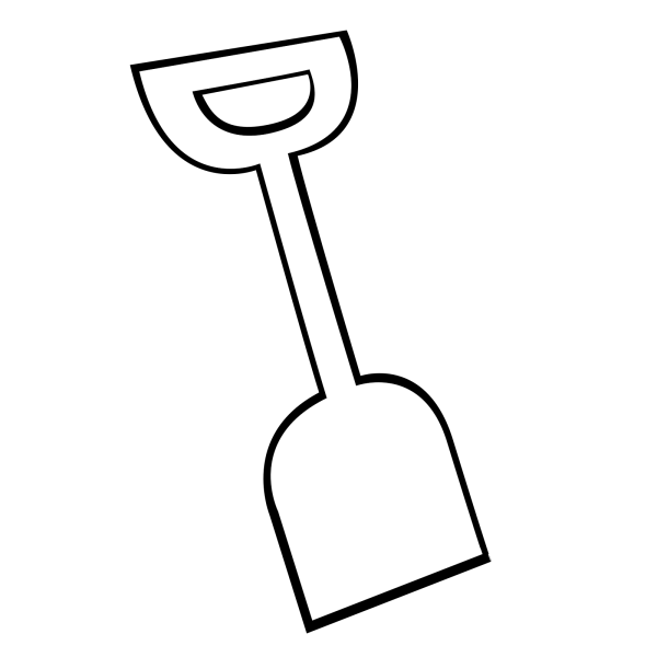 Лопатка раскраска для детей