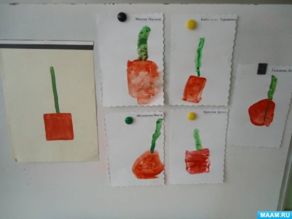 Рисование лопата во второй младшей