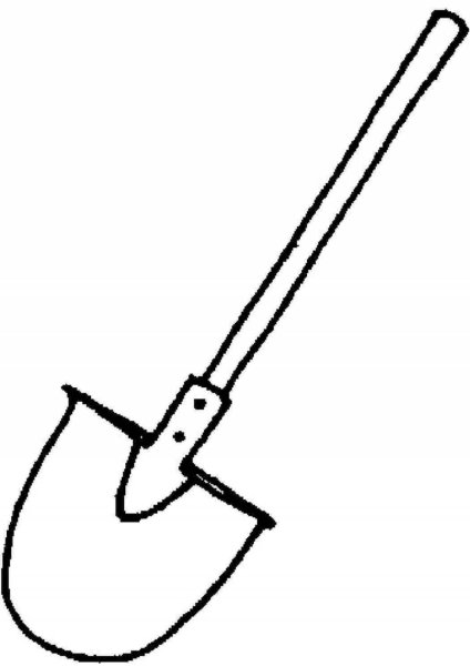 Раскраска лопата