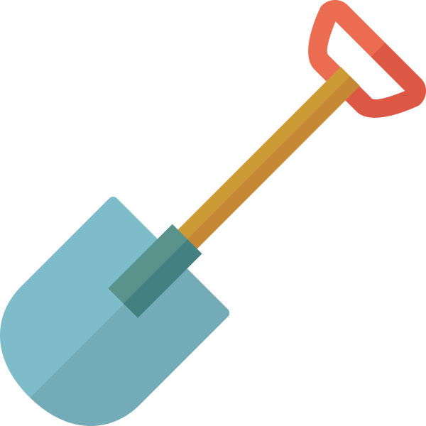 Лопата нарисованная