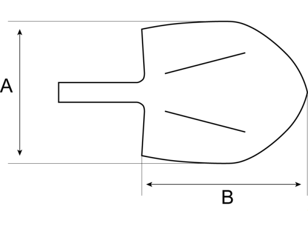 Размеры саперной лопаты чертеж