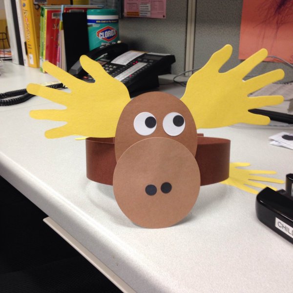 Лось поделка для детей аппликация