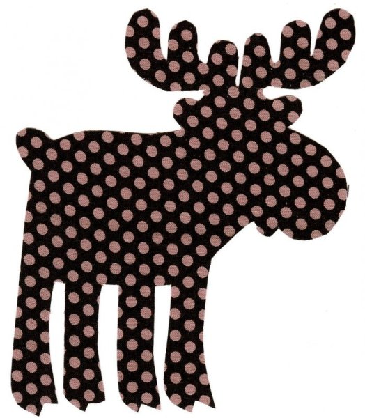 Трафарет оленя для аппликации