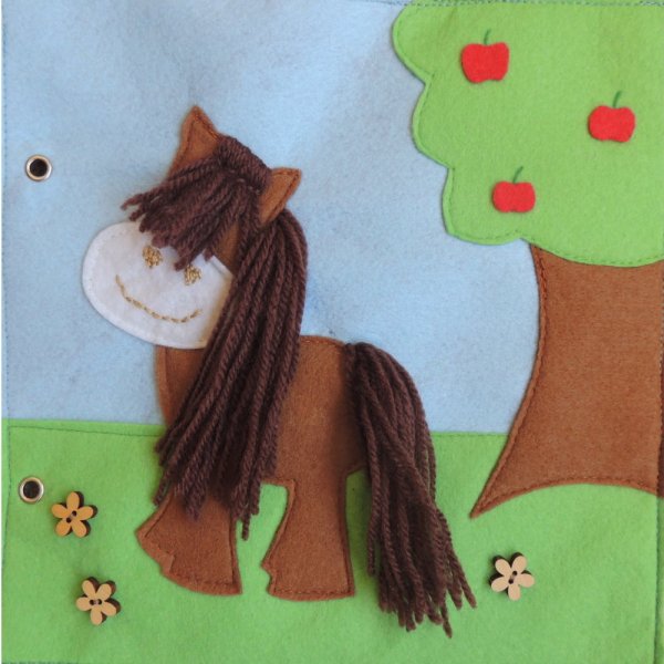 Аппликация конь