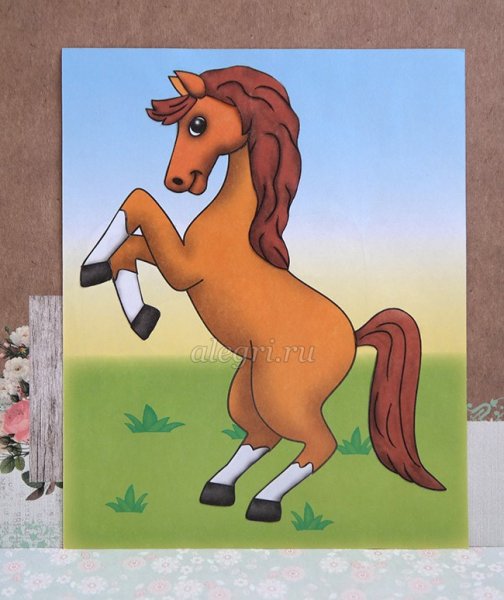 Лошадка аппликация для детей