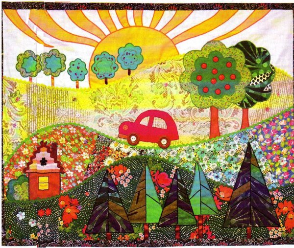 Лоскутное шитье поделки картины из лоскутков