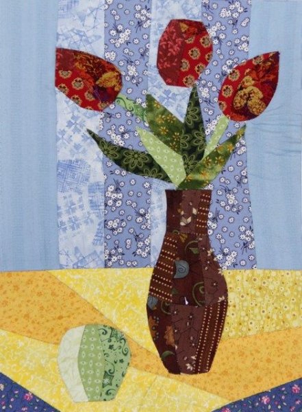 Коллаж из ткани