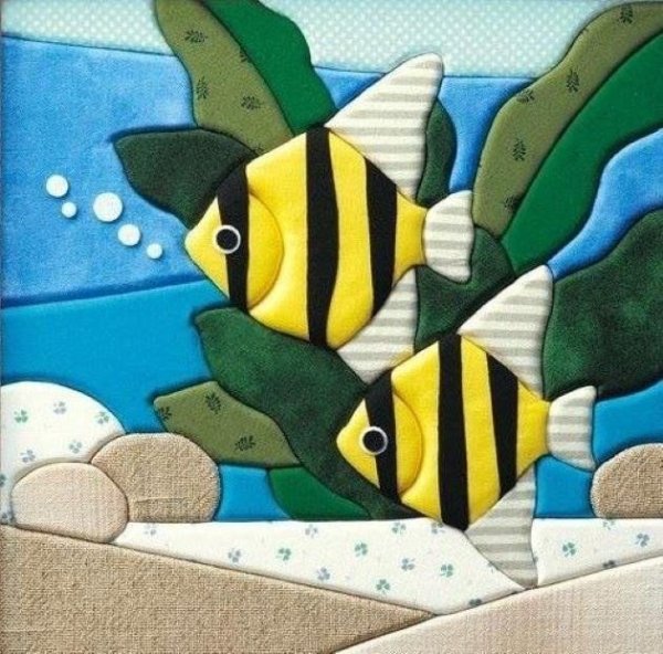 Техника кинусайга (пэчворк без иглы)