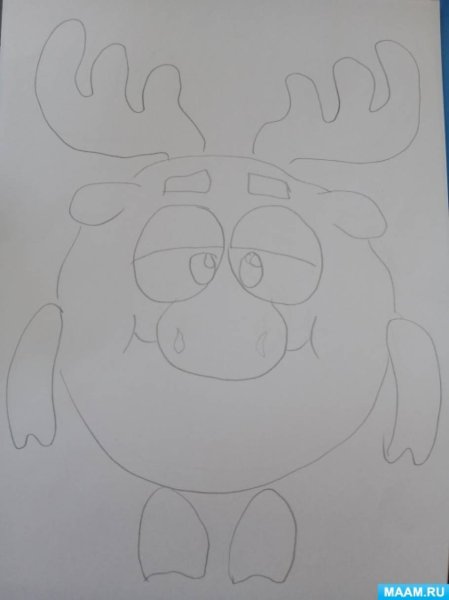 Лунтик Обрывная аппликация