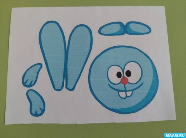 Аппликация Смешарики