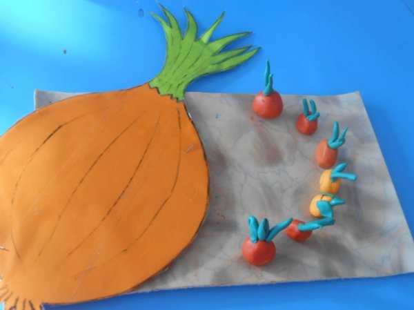 Аппликация лук