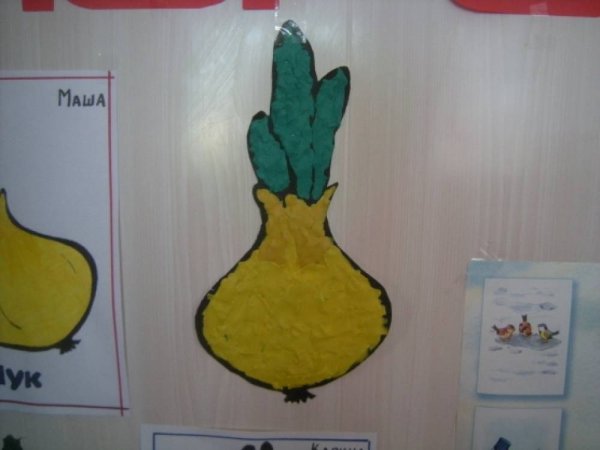 Аппликация на тему лук