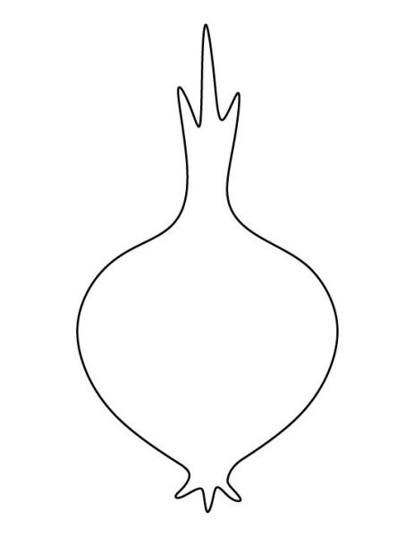 Трафарет луковица