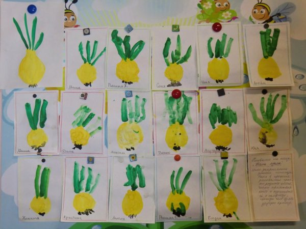 Рисование лука средняя группа