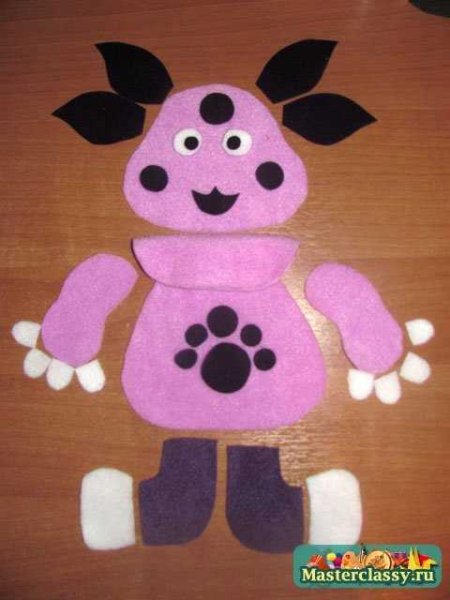 Герои Лунтика из фетра