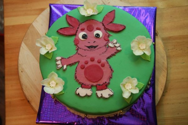 Аппликация Лунтик