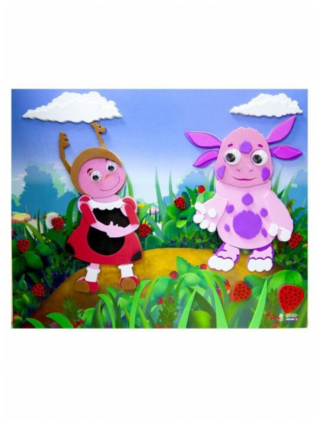 Лунтик веселая аппликация