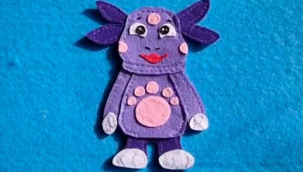 Герои мультиков из фетра