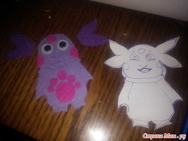 Лунтик поделка из бумаги