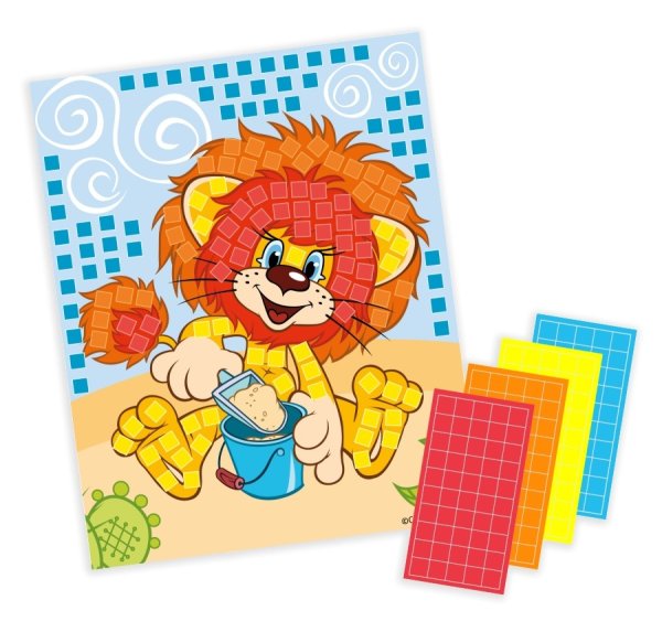 Львенок и черепаха аппликация