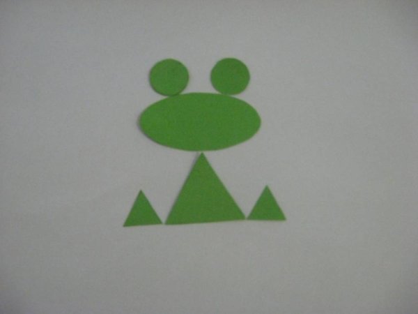 Фигуры лягушки из геометрических фигур