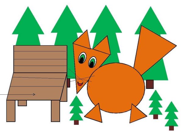 Сказка из геометрических фигур