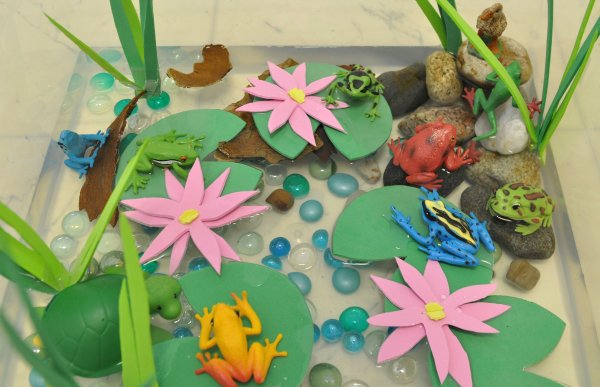 Поделка лягушка на кувшинке