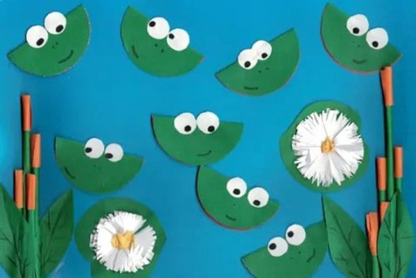 Аппликация Лягушонок