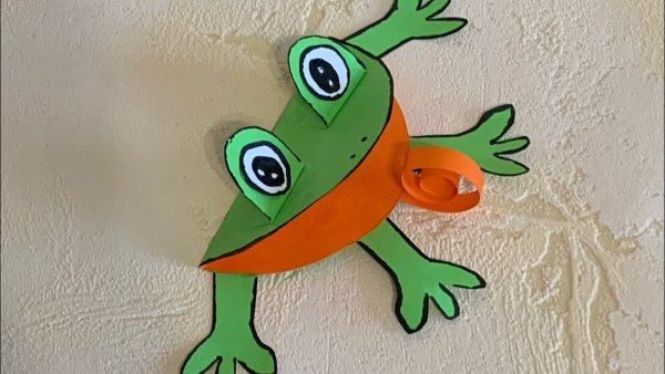Аппликация лягушка