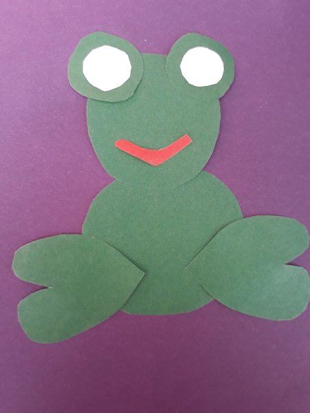 Аппликация Лягушонок в средней группе
