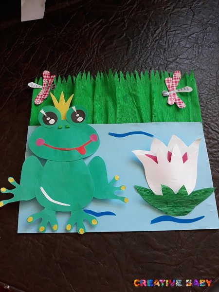 Аппликация Царевна лягушка в подготовительной группе