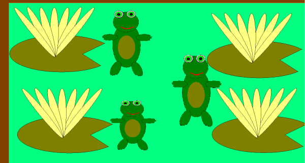 Поделка лягушки на болоте