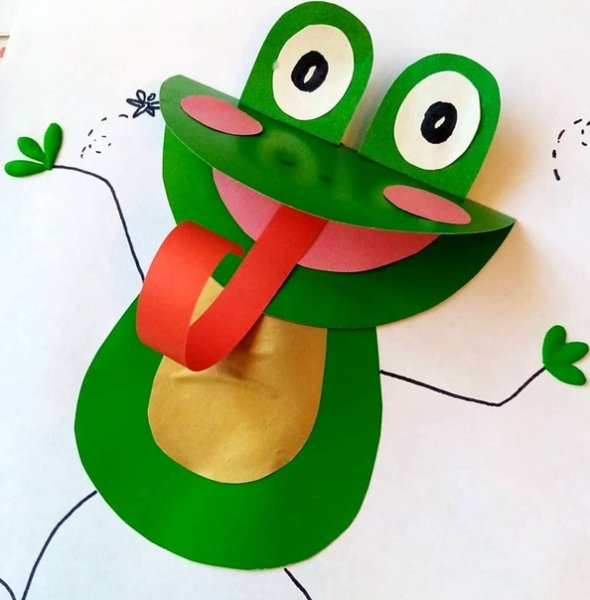 Поделка лягушка