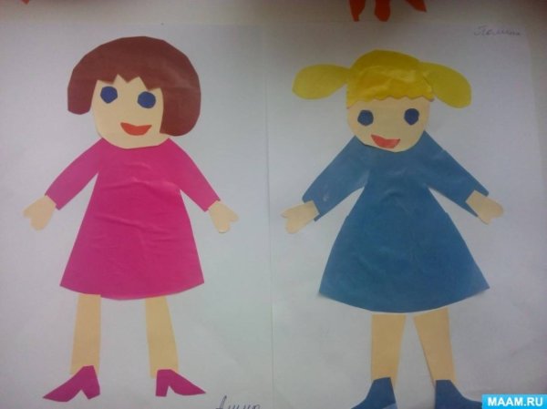 Аппликация наша новая кукла в старшей группе