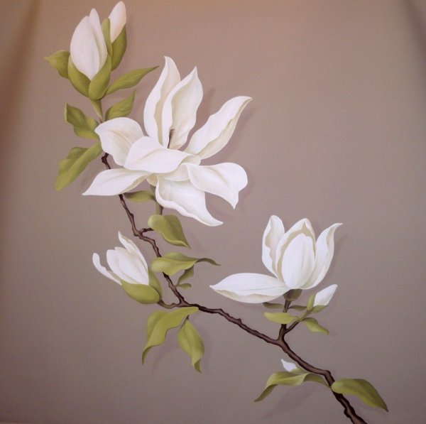 Магнолия дерево лепнина