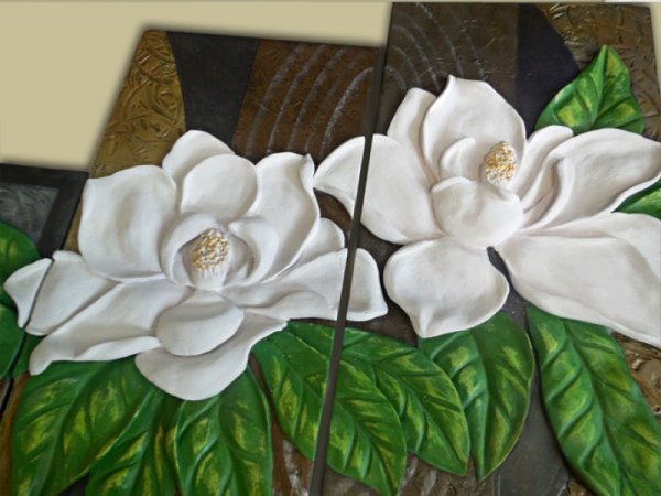 Барельеф Магнолия