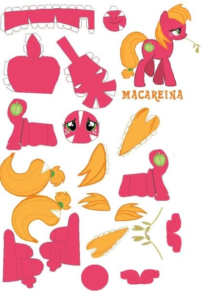 Бумажные пони с одеждой