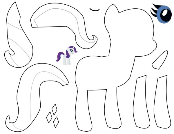 Пони схемы из бумаги