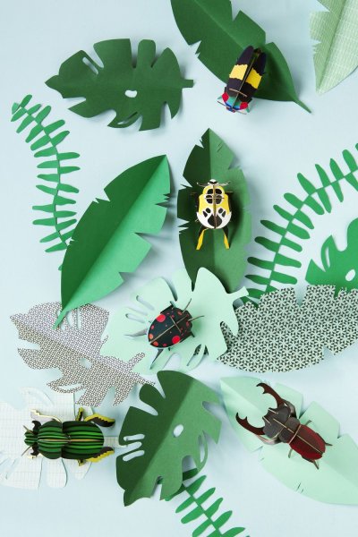 Объемные насекомые из бумаги