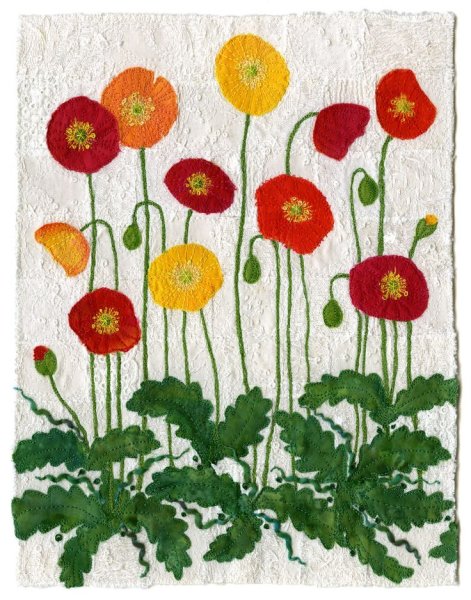 Мак цветок аппликация