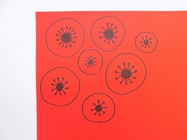 Аппликация маки из бумаги