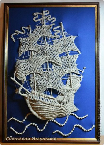 Панно из макраме