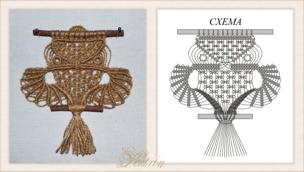 Панно макраме