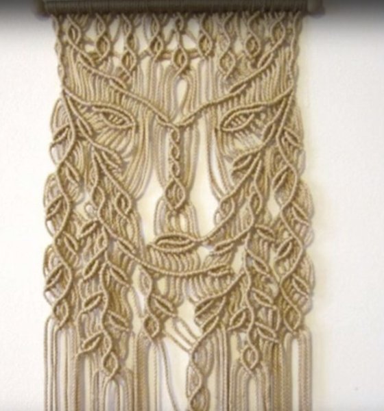 Плетение макраме панно