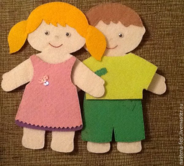 Кукла из фетра