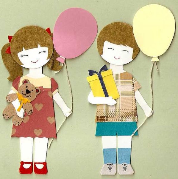 Аппликация человек